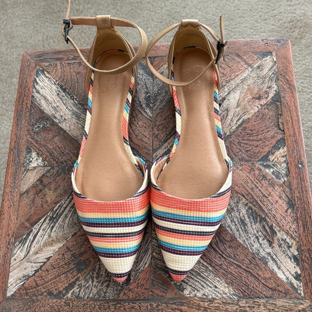 Crown Vintage Evalinda Sierra/Bright Multicolor Flats Size 6.5